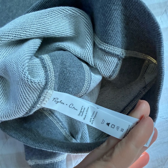 Rylee + Cru play Coast Hoodie Heathered Grey nwot 2-3 years - Picture 6 of 7